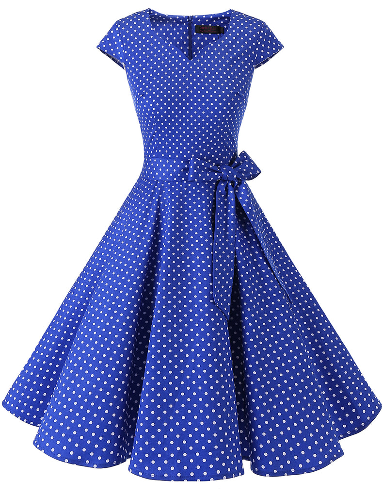 DRESSTELLS Women's Vintage Tea Dress ...